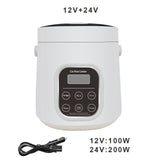 2L Intelligent Rice cooker for 12V Car 24V Truck lorry Onboard 220V Home Food warmer steamer noodles boiler Fast heat cook pot