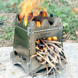 Aomiun Camping Wood Stove Wood Burning Stoves Durable Outdoor Wood Stove for Outdoor Camping Cooking Picnic Travel