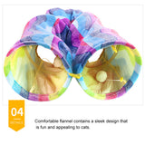 Hot Foldable Pet Cat Tunnel Holes Rainbow Cat Channel Cat Tent Cat Litter Training Toy For Cat Animal Play Tunnel Tube Toy