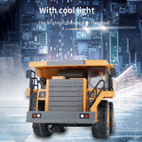 RC Excavator 1/20 2.4GHz 11CH RC Construction Truck Engineering Vehicles Educational Toys for Kids with Light Music