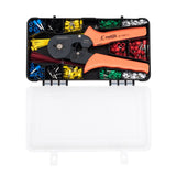 Paron Crimping Tool Kit Crimper Plier Hexagonal Tube Terminal Crimper with 850Pcs Terminals Cable Lugs Assortment Kit