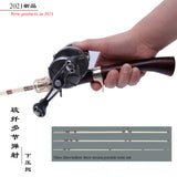 AIOUSHI Trout ejection rod mini player 1.55 m multi pitch rotary UL fishing rod glass fiber hollow tip Light travel decoy