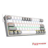 K617 Rainbow USB Mini Mechanical Gaming Keyboard Blue Switch 61 Keys Wired detachable cable,portable for travel