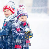 Kids Winter Warm Gloves Boys Girls Ski Gloves Waterproof Mittens Fleece Lined Snowboard Gloves Lightweight Windproof Gloves