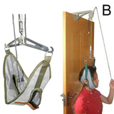 Hanging Neck Traction Kit Adjustable Cervical Traction Device Chiropractic Neck Correction Stretcher Pain Relief Head Massager