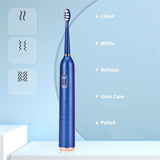 New Electric Toothbrush Adult Smart USB Charging Ultrasonic Automatic Vibrator Whitening Tools Water Proof 90 Days Works