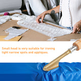 50W 220V Mini Iron Lightweight Portable Electric Iron with 125cm Long Power Cord for Smoothing Leather Clothes Shoes