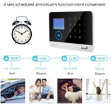 Newest Wireless Home Security Tuya WIFI GSM SIM card EN RU ES PL DE Switchable Smart Alarm system Tuya APP RFID Remote Control