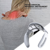 Cervical Massager Remote Control Neck Protector Six-Head Smart Electric Shoulder Neck Massager Smart Neck Cervical Pain Relief