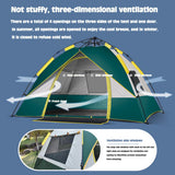 2-3 Person Camping Tent Automatic Pop Up Outdoor Family Tent Double Layer Waterproof Hiking Trekking Portable Backpacking Tents