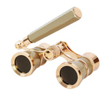 3X25 Glasses Binoculars Telescope Vintage Opera Theater Gift Women Coated Lens Metal Fashion With Handle Multifunction Portable
