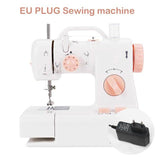 INNE Electric Sewing Machine Mini Small Portable Multifunctional Household Pedal Handmade Repair With Night Light For Beginners