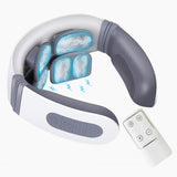 Neck Massager for Neck Relaxation Pain Relief Heating Therapy 5 Massage Modes Voice Broadcast Remote Control Neck Massager