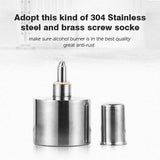200Ml Alcohol Burner Biology Chemistry  Lab Lamp With Wick Leather Craft Work Heating Tool Safe