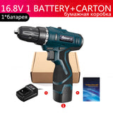 Longyun 16.8V lithium-ion Battery Cordless screwdriver Electric drill hole electrical Screwdriver hand driver Wrench power tools