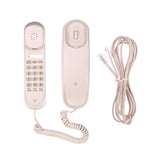 Mini Desktop Corded Landline Phone Fixed Telephone Wall Mountable Supports Mute/ Pause/ Hold/ Reset/ Flash/ Redial Functions