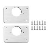 10Pcs Hinge Repair Plate For Cabinet Furniture Drawer Stainless Steel Door Panels Table Base Hinge Cup Repair Board