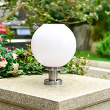 Solar Garden Light Solar Lawn Light LED Courtyard Light Garden Lighting Landscape Round Solar Column Headlight