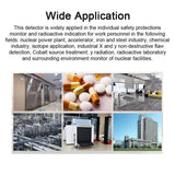 Portable Nuclear Radiation Detector Personals Geiger Counter X-rays γ-rays β-rays Detecting Tool Household Radioactive Tester