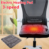Winter Warm USB Electric Heating Pad Car Office Chair Heating Pads Household Cushion Home Yoga Heated Seat Cushion 3 Speed