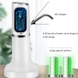 Water Bottle Pump Electric Water Dispenser  Portable Electric Automatic Water Pump Bucket Bottle Dispenser USB Rechargeable