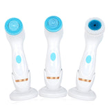 3 In 1 Deep Facial Cleansing Sonic Silicone Face Brush Waterproof Design Skin Cleanser Spin Brush Set Tool For Remove Acne