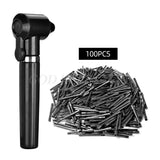 Tattoo Pigment Mixer Machine with 100Pcs Mixing Sticks Electric Makeup Eyebrow Color Ink Agitator Machine for Tattoo Ink