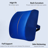 Auto Seat Back CushionCar Lumbar Support Cushion Memory Foam Waist Pillow for Car Chair Home Office mat