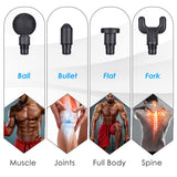 Massage Gun Percussion Deep Tissue Muscle Exercise Bosster Relief Pain Full Body Massage Slimming Shaping Device With 4 Heads