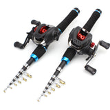 1.65m Casting Rod Portable Beginner Fishing Combo Travel fishing rod Bait fishing line fishing rod and reel combo set pesca
