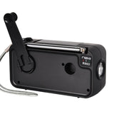 Solar Power Emergency Radio Hand Crank Dynamo Portable AM/FM Weather Radio Flashlight Reading Lamp 2000mAh Power Bank For Phone
