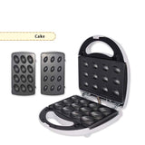 Electric Walnut Cake Maker Automatic Mini Nut Waffle Bread Roundcake Doughnumt Waffle Iron Toaster Baking Breakfast Pan Oven EU