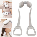 Cordless Neck Shoulder Massager Hot Compress Kneading Portable Electric Shoulder Massager Neck Kneading Back Shoulder Massager