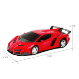 QWZ New Led Light Rc Car Transformation Robot Car 1:18 Deformation RC Car Toy Electric Deformation Models Toy For Boy Girls Gift