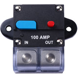 100A 200A 250A 300A Car Resettable Circuit Breaker Self-recovery Fuses for Cars Manual Reset Button Fuse Car Accessories