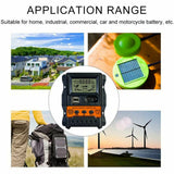 PWM Solar Charge Controller 12V 24V 30A Solar Controller Solar Panel Battery Regulator Dual USB 5V LCD Display