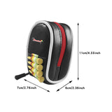 1 Pcs Mini Zipper Golf Ball Bag Portable Golf Ball Double Bag Holds 2 balls with Carabiner and Golf Tee Ball Stud Golf Accessory