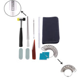 21pcs Professional Jewelry Making Tools DIY Mandrel Stick Finger Gauge Ring Size 67JE