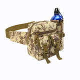 Outdoor sports running pockets military fan tactical water bottle pockets feature waterproof mobile phone bag mountaineering