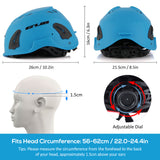 Climbing Helmet Cycling Safety Helmet w/ Headlamp Earmuff Taillight Attachment Points for Hiking Climbing Caving Bicycle Helmet
