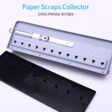 Handheld DIY Mushroom 12 Holes Punch Puncher Paper Cutter Ruler 6 Sheets Punch Capacity A4/A5/A7/B5 for Office School Supplies