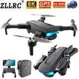 ZLLRC 2022 LS38 Mini Drone 6K Profesional HD Brushless Motor FPV WIFI GPS RC Helicopters Quadcopter With Camera Flight 1KM Boy