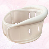Breathable Neck Support Fixing Brace Wrap Cervical Collar for Stiff Neck Pain Relief Injury Recovery (White, Size)