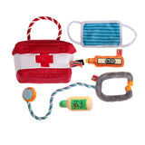 Dog Toy Set Q-MONSTER Plush Squeak Chew Toys Medicine Cabinet Makeup Bag Cute Interactive Puzzle Pet Toys