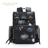 COLORLAND Solid Backpack Diaper Bag Baby Tasche For Mom Backpack Nappy Mummy Maternity Bag Waterproof Backpacks stroller bag