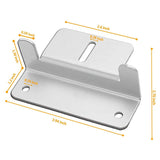 8Pcs Solar Panel Mounting Z Brackets with Nuts and Bolts for RV Camper Boat Wall and Other Off Gird Roof Installation