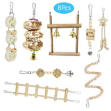15/9/8/3 Pcs Bird Chewing Toy Funny Cotton Rope Parrot Toy Bite Resistant Cockatiels Parakeet Training Toy Bird Accessories Cage