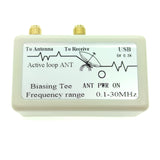 0.1-30MHz Bias-T feed Small loop antenna 5V bias power supply