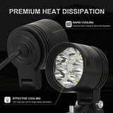 Motorcycles Headlight Working Spot Light Fog Lights Bulb DRL lamp 12-80V Fit for Suzuki Honda Yamaha BMW Peugeot  Kawasaki