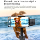 3-Axis Handheld Gimbal Stabilizer w/Focus Pull & Zoom for iPhone Xs Max Xr X 8 Plus 7 6 SE Samsung Action Camera